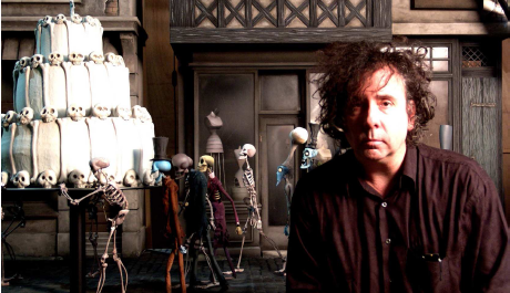 FOTO: Tim Burton a loutky z Mrtvé nevěsty