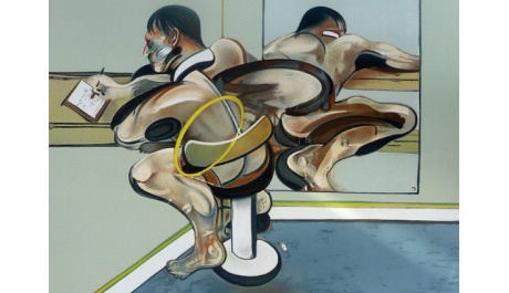 OBR: Francis Bacon, Figure Writing Reflected in Mirror, 1976