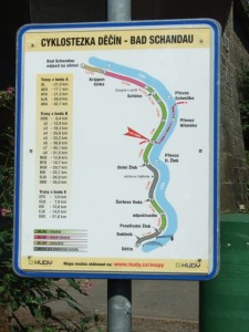 Orientační mapa In-line stezky Děčín-Bad Schandau, Foto: Jana Samcová, Topzine.cz