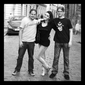 Zleva: Mirek Šolc, Lensha, Milan Janeček, Zdroj: Archiv Lenshy