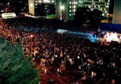 Pohled na strahovský Open - Air 08. Zdroj: strahovopenair.cz