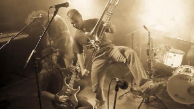 Kapi&scaron;to na n&aacute;v&scaron;těvě ve Slan&eacute;m Zdroj: Archiv kapely Kapi&scaron;to