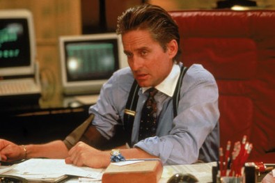 Gordon Gekko si servítky rozhodně nebere... Zdroj: focus.de