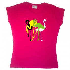 Tričko pro holky, motiv Plameňáci, Zdroj: vohoz.cz