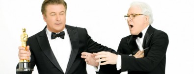 Moderátorské duo Alec Baldwin, Steve Martin