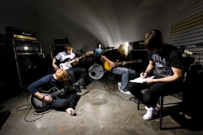 blessthefall ve studiu, Zdroj: myspace.com/blessthefall