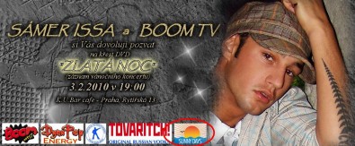 Pozvánka na křest DVD Sámera Issy s logem Sunny Days, Zdroj: Dagmar Hořínková