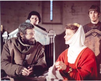 Katherine Hepburnová a Peter O'Toole ve filmu Lev v zimě Katherine Hepburnová a Peter O'Toole ve filmu Lev v zimě.