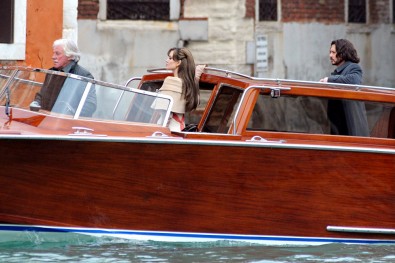 Angelina Jolie a Johny Depp v Benátkách