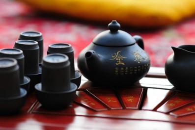 Pití čaje, Foto: Vojta Herout