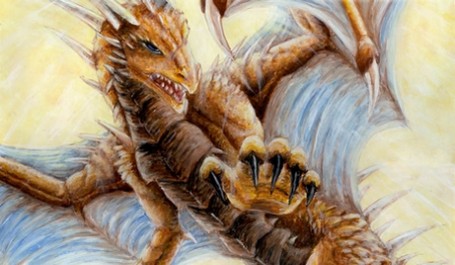 Ilustrace na plakátu k Dračí výstavě Zdroj: Draci.info