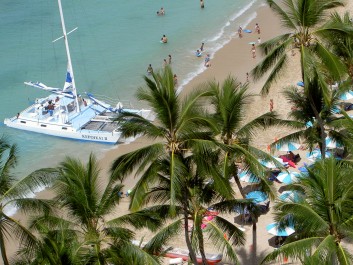 Jedna z pláží na Oahu, Autor: Pavla Brodacká