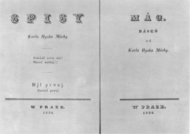 Máj První vydání Máje. Zdroj: eucebnice.cz/literatura/macha.html
