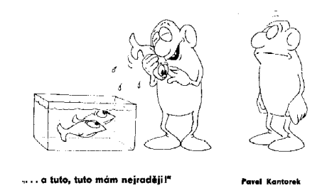 Kreslený vtip Pavla Kantorka