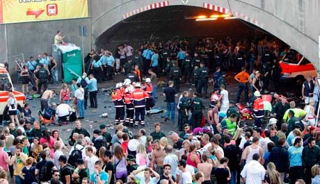 Loveparade Duisburg 2010, Zdroj: msnbc.msn.com