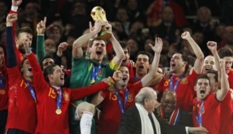 Španělé oslavují titul mistrů světa