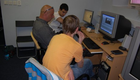 FOTO: V televizním studiu na LŽŠ