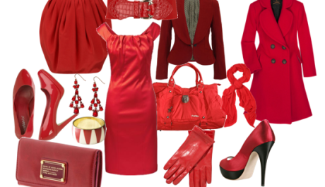 FOTO: Různé kusy oblečení v červené barvě
