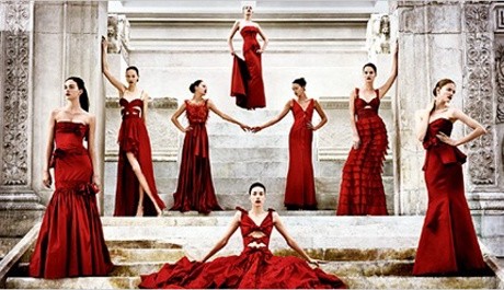 FOTO: Dámy v červené