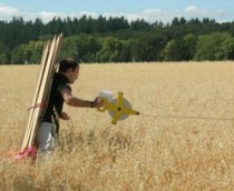 FOTO: Práce v obilném poli