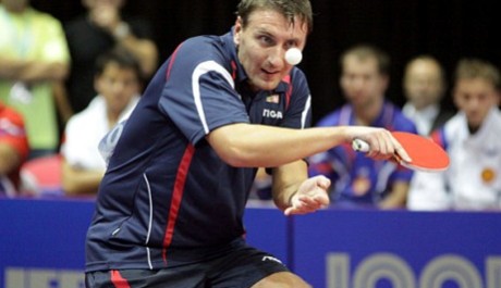 Český stolní tenista Dmitrij Prokopcov