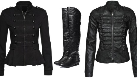 FOTO: Kabátky ve vojenském stylu a vysoké boty
