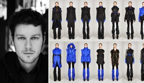 Český návrhář Jakub Polanka a jeho modely FOTO: Český návrhář Jakub Polanka a jeho modely