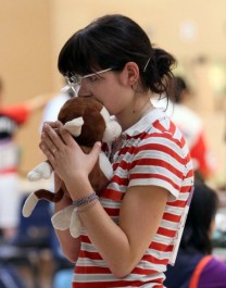 Šárka Jonáková při závodě v Singapuru