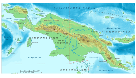 Nová Guinea MAPA: Nová Guinea