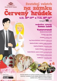 FOTO: Reklamn&iacute; plak&aacute;t svatebn&iacute;ho veletrhu na z&aacute;mku Červen&yacute; hr&aacute;dek