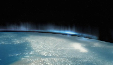 FOTO: Pohled na polární záři ze satelitu