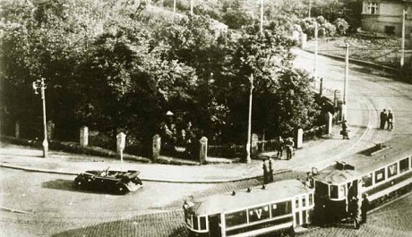 Místo, kde byl spáchán atentát na Heydricha