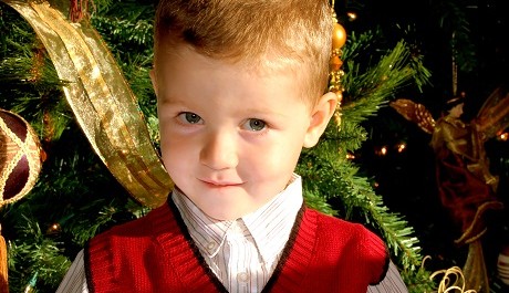 FOTO: Dítě o Vánocích