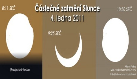 FOTO: Zatmění Slunce 4. ledna 2011