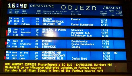 FOTO: Odjezdy vlaků