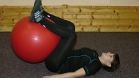 FOTO: posilování s gymnastickým míčem