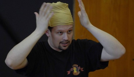 FOTO: Zkou&scaron;ka hry Spla&scaron;en&eacute; nůžky ve Studiu Z v Městsk&eacute;m divadle Zl&iacute;n 2010