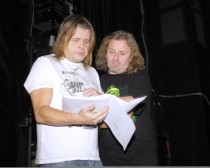 FOTO: Josef Vojtek s Bohoušem Josefem na první zkoušce muzikálu Kat Mydlář