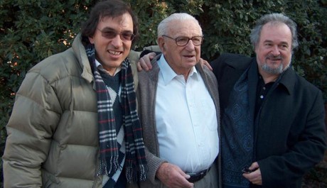 FOTO: Sir Winton s autory M. Mináčem (vlevo) a P. Paššem (vpravo)