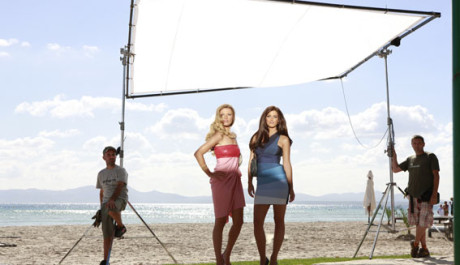 FOTO: Topmodelka Veronika Vařeková při natáčení reklamy pro Palette