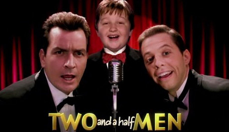 Charlie Sheen, Angus T. Jones, Jon Cryer FOTO:Dva a půl chlapa