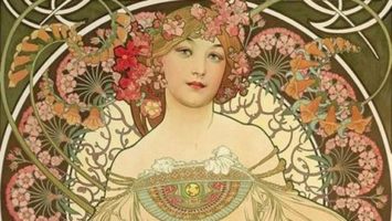 Obr: Alfons Mucha: Snění
