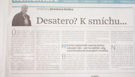sport_holik Foto: Jaroslav Holík a jeho komentáře