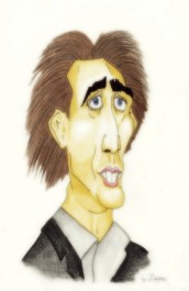 Nicolas Cage - karikatura