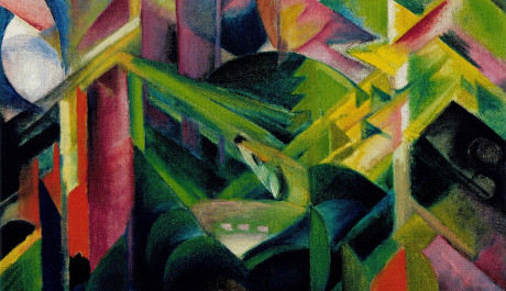 FOTO: Franz Marc, Srna v kl&aacute;&scaron;tern&iacute; zahradě, 1912, zdroj: St&aacute;tn&iacute; galerie v Lehnbachhaus, Mnichov