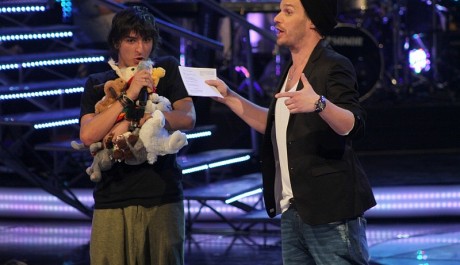 FOTO: Michal Šeps a Leoš Mareš při prvním finálovém večeru soutěže Česko-Slovenská SuperStar