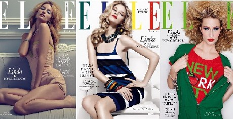 FOTO: Obálky Elle s Lindou Vojtovou