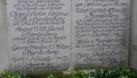 FOTO: Hrob básníka Novalise