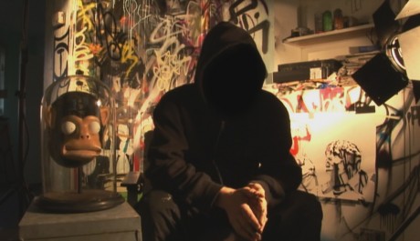 Banksy Foto: perex_BANKSY STUDIO INTERVIEW MID SHOT