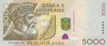 FOTO: Albánská bankovka